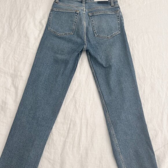 RE/DONE 70's Stove Pipe Comfort Stretch High Rise - Medium Stone Size:24 - Picture 3 of 6